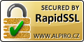 Zabezpečeno SSL certifikátem RapidSSL